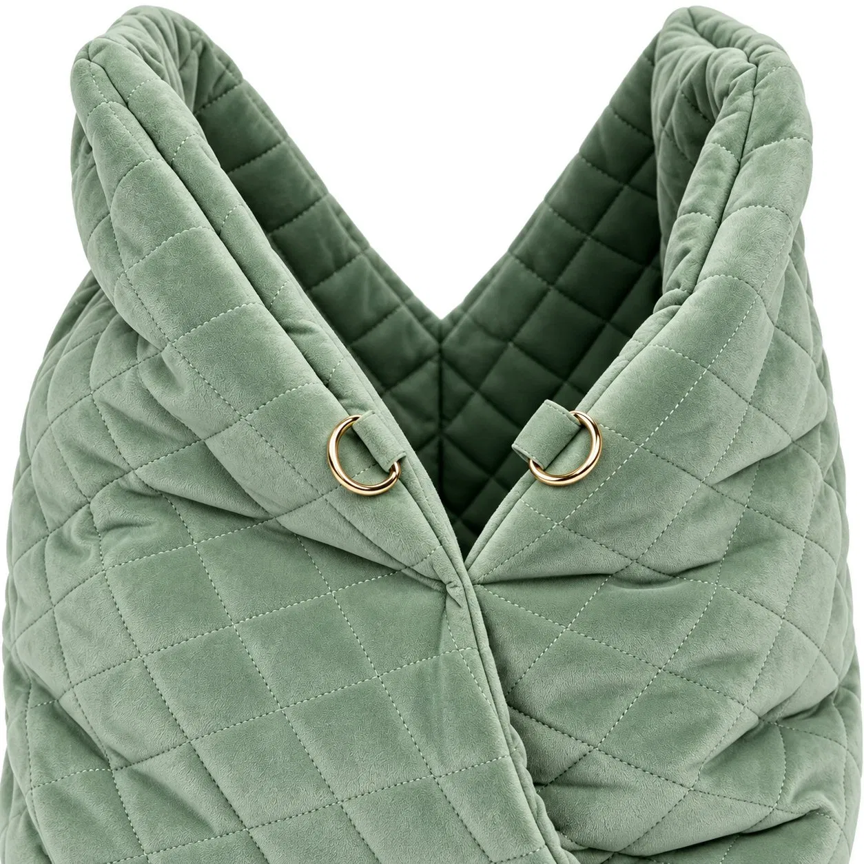 Portable Foldable Nylon Pet Crossbody Carrier Bag with Mat and Adjustable Mesh Opening