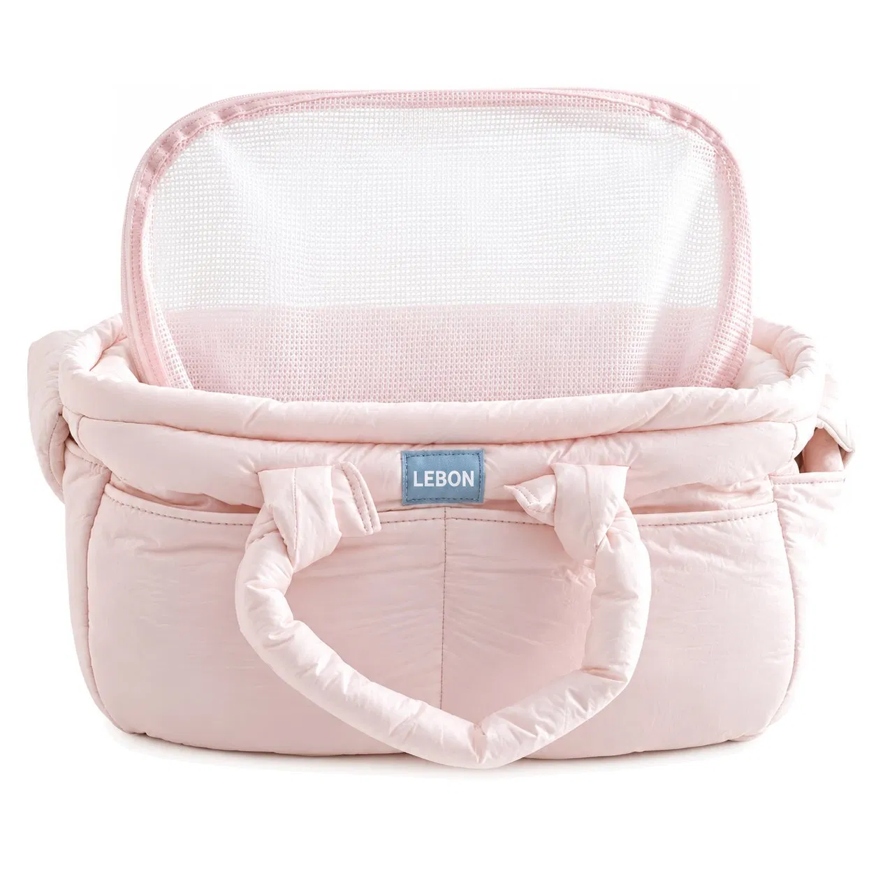 Soft Padded Mesh Pet Carrier Tote Shoulder Bag with Storage Pockets