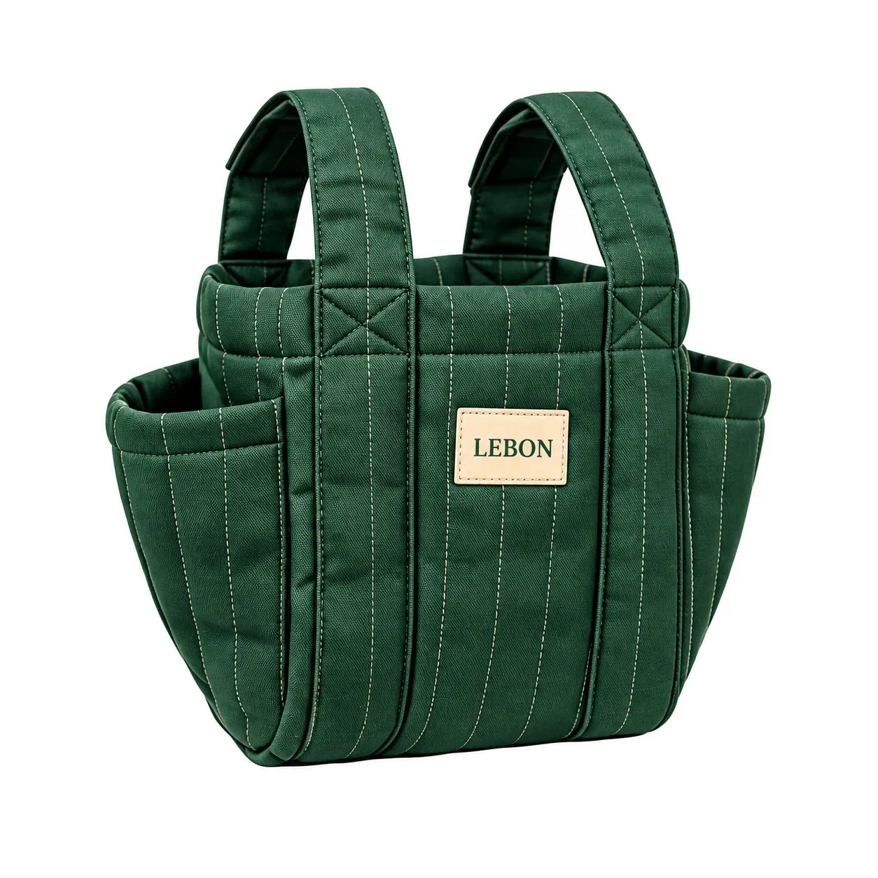 Custom Quilted Polyester Diaper Tote Bag Portable Stroller Organizer for Travel