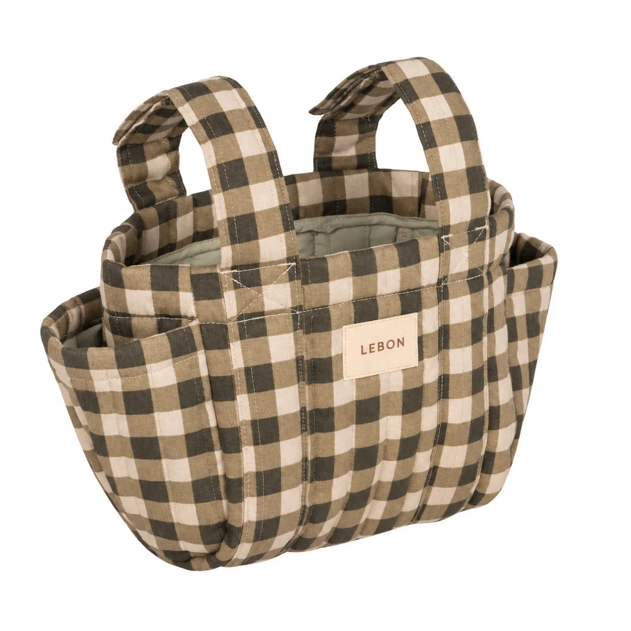 Custom Cotton Canvas Baby Diaper Caddy Organizer Stroller Tote Bag