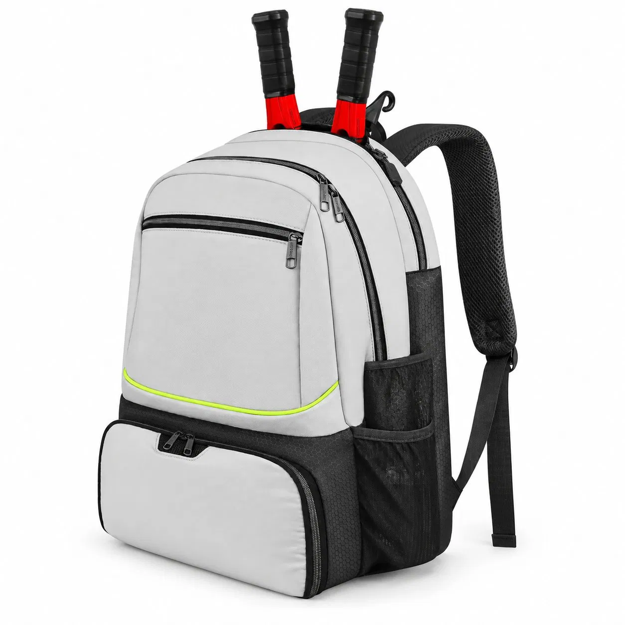 Custom Waterproof Pickleball and Tennis Racket Backpack with Shoe Compartment