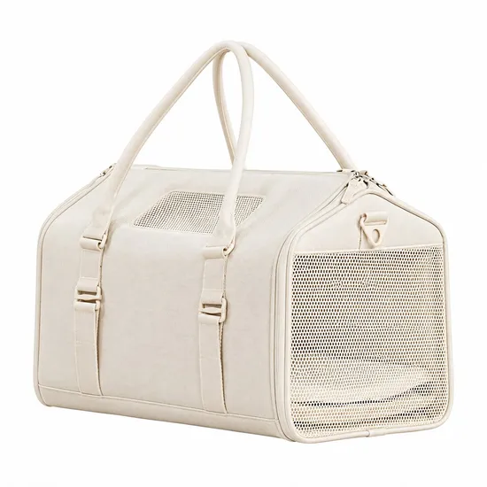 Custom PU Pet Carrier Handbag for Small Dogs and Cats Travel