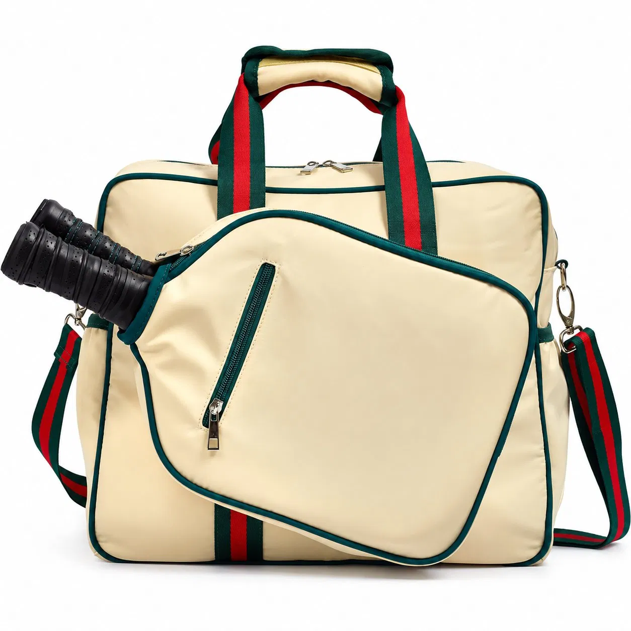 Custom Polyester Pickleball Racket Shoulder Handbag for Women