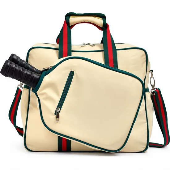 Custom Polyester Pickleball Racket Shoulder Handbag for Women