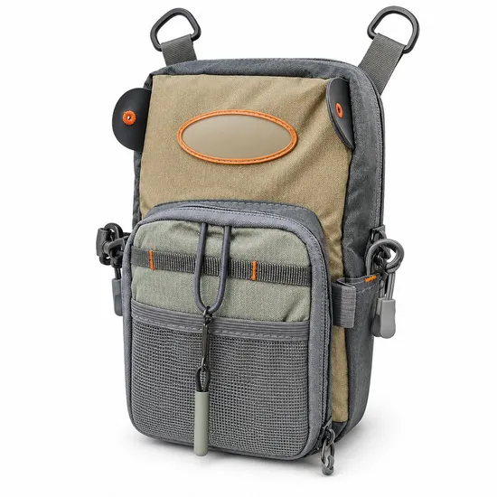 Custom Multi Pocket Fly Fishing Chest Pack Polyester Lightweight Outdoor Tackle Bag