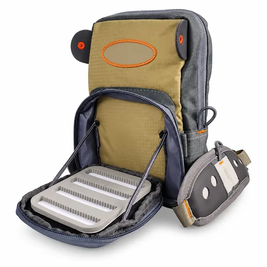 Custom Multi Pocket Fly Fishing Chest Pack Polyester Lightweight Outdoor Tackle Bag