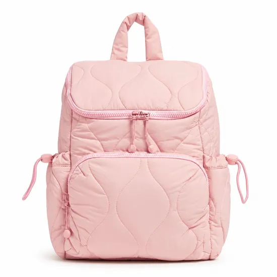 Lightweight Quilted Nylon Puffer Backpack for Women and Girls
