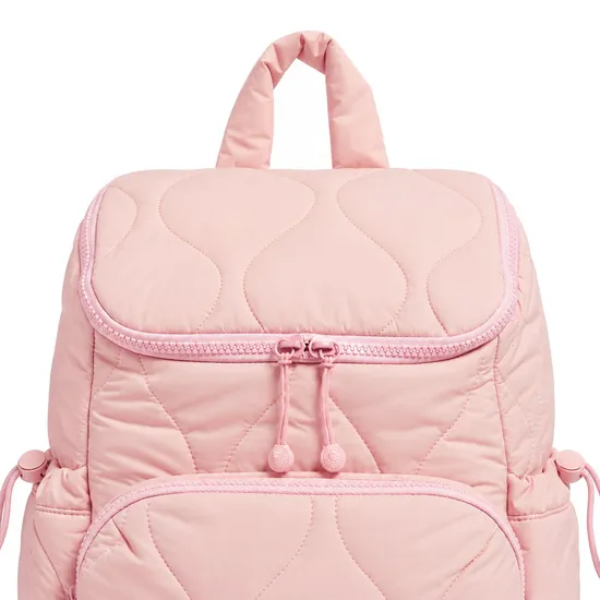 Lightweight Quilted Nylon Puffer Backpack for Women and Girls
