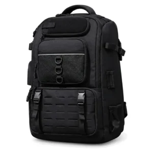 Custom Polyester Fishing Tackle Backpack Rod Holders Outdoor Storage Bag