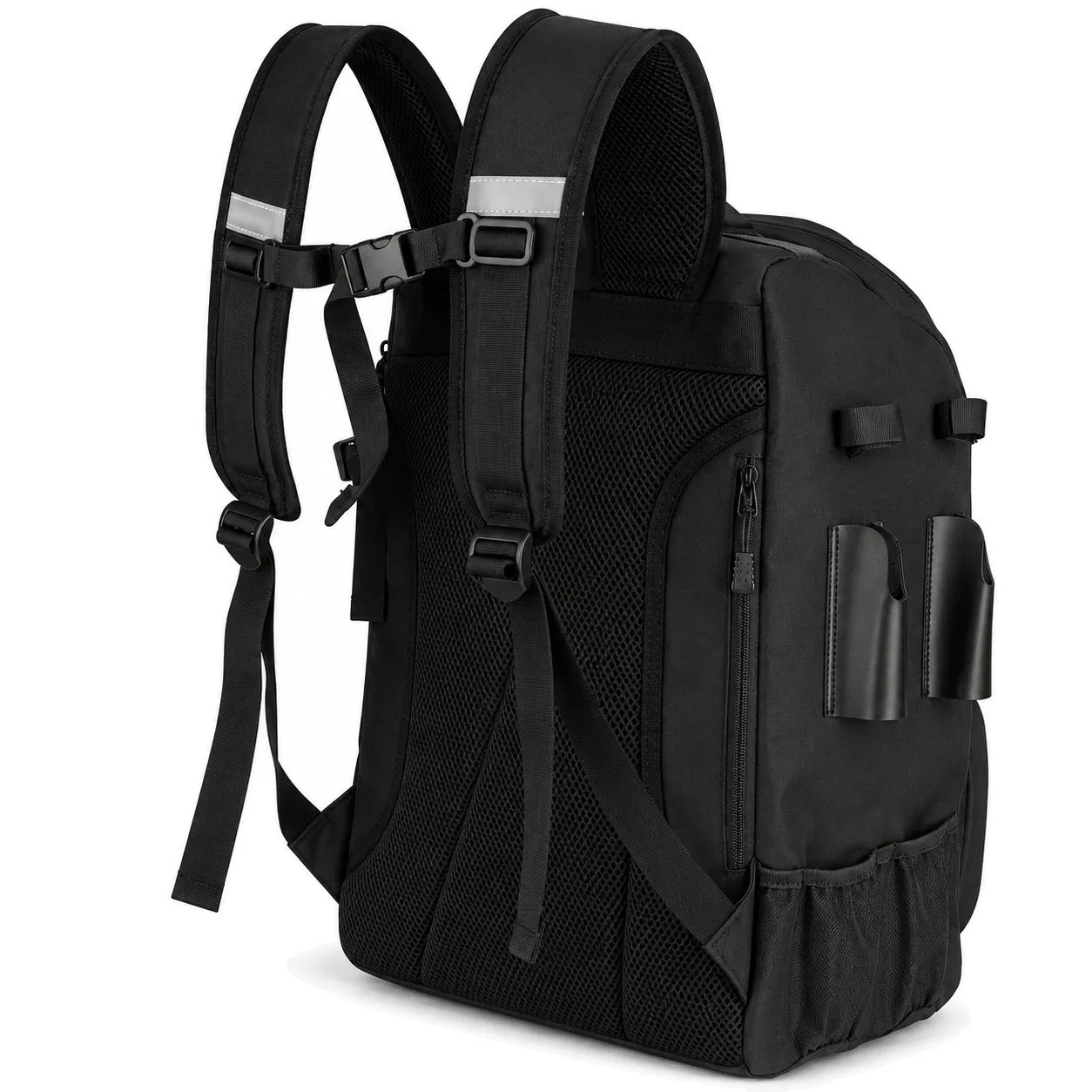 Custom Polyester Fishing Tackle Backpack Rod Holders Outdoor Storage Bag