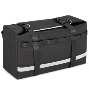 Custom Reflective Bicycle Rear Rack Cargo Bag with Adjustable Straps