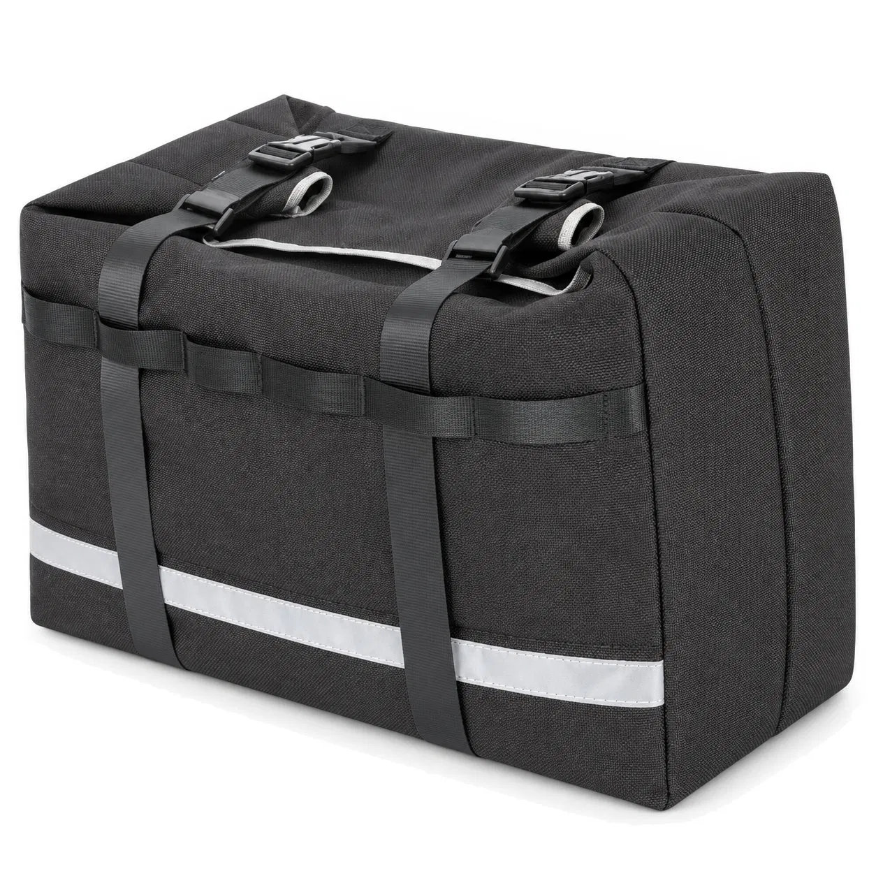 Custom Reflective Bicycle Rear Rack Cargo Bag with Adjustable Straps