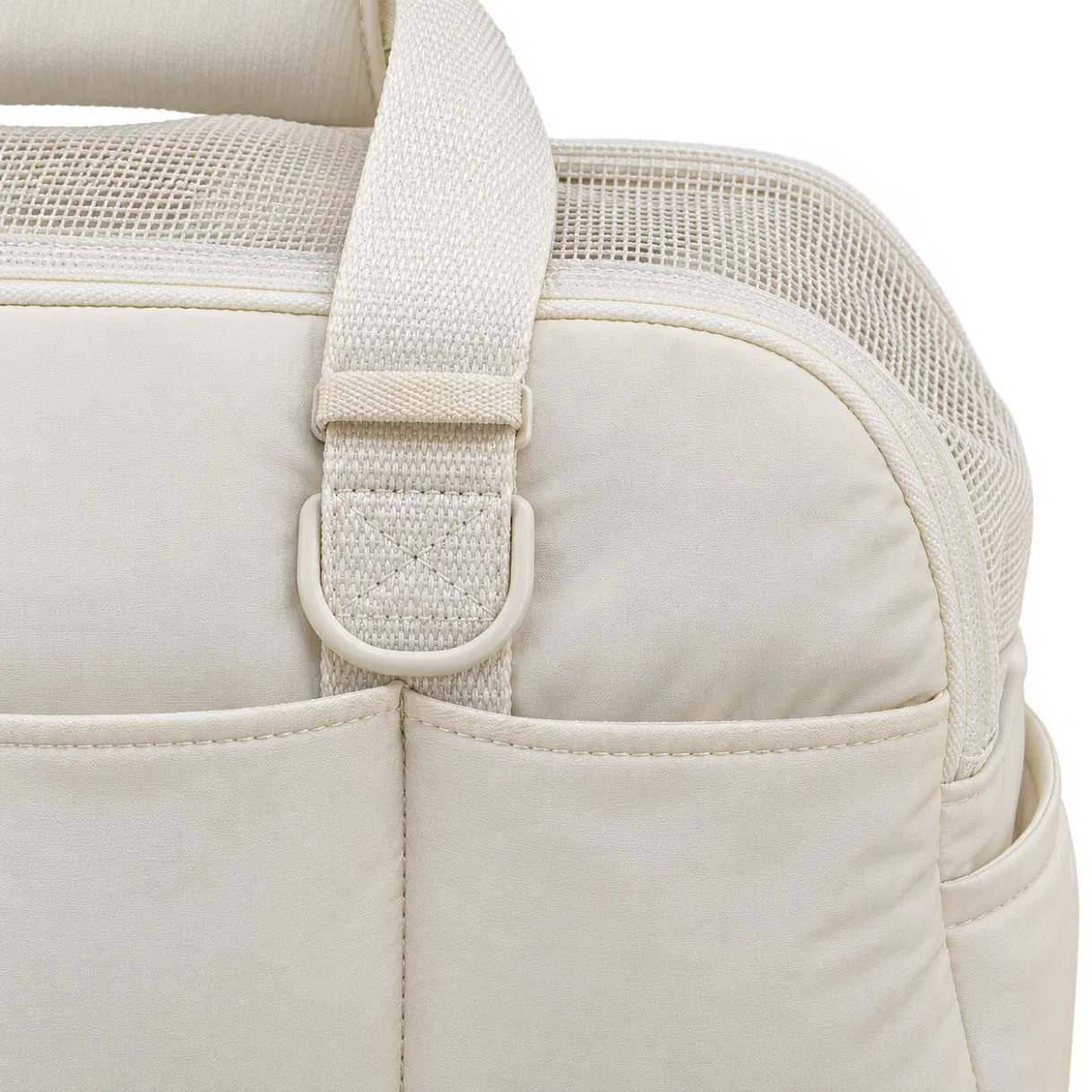 Custom Soft Dog and Cat Carrier Bag with Five Pockets and Breathable Quilted Padding