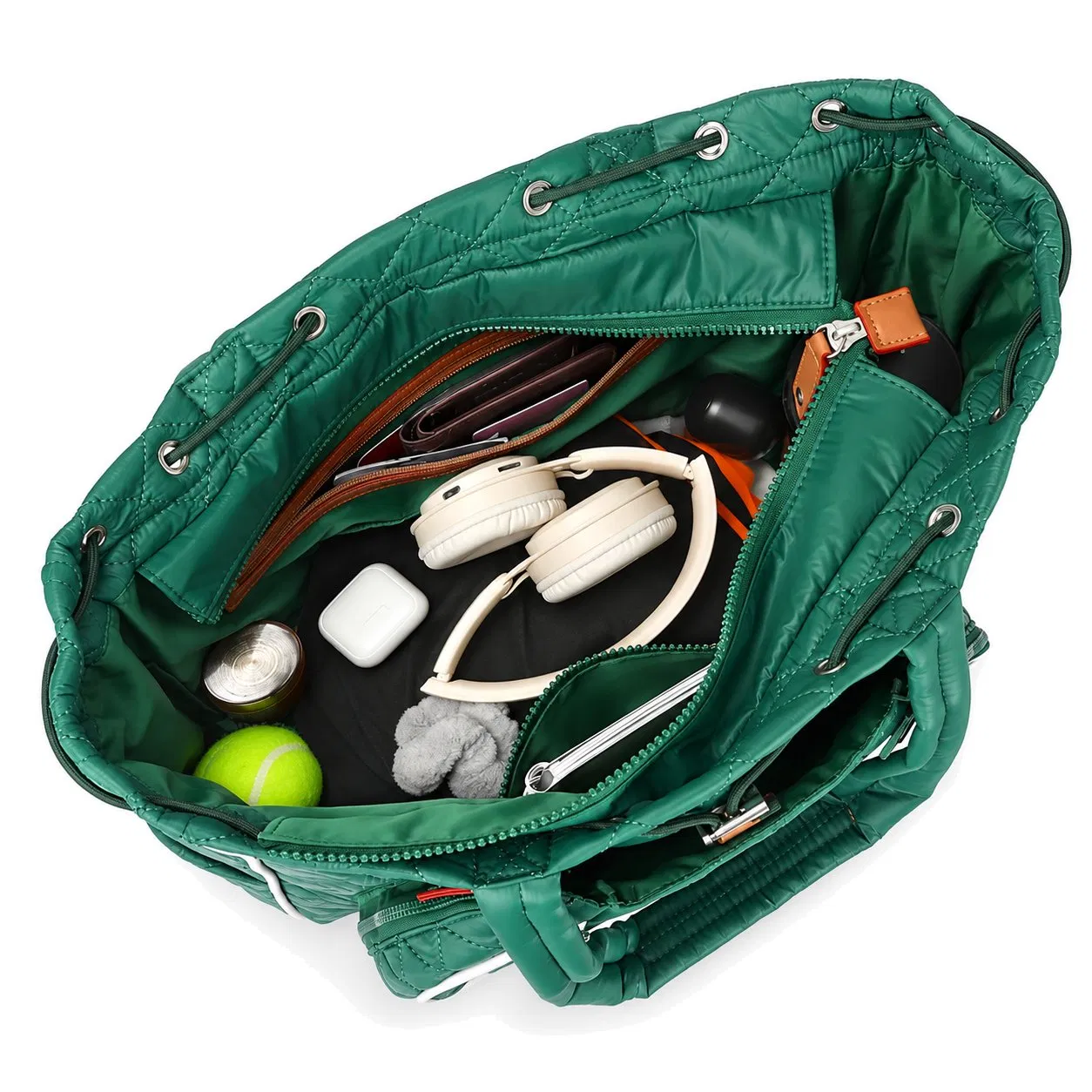 Custom Quilted Tennis and Pickleball Racket Bag Convertible Tote Backpack Holds Two Rackets