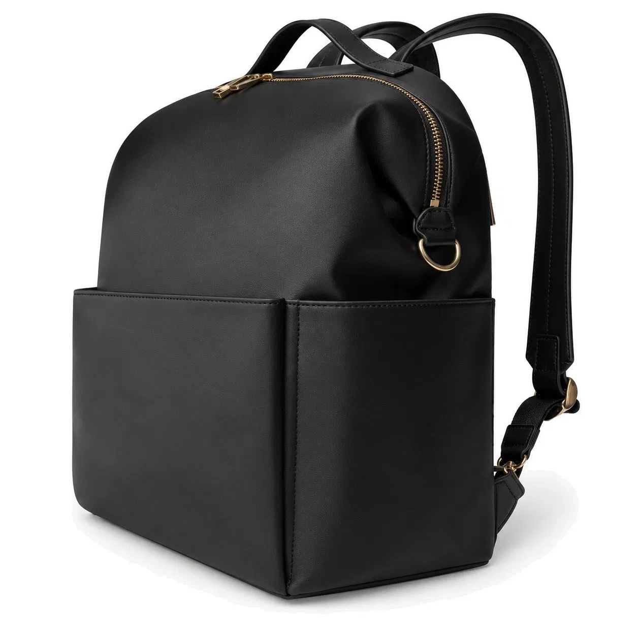 Custom PU Diaper Backpack with Organizer Pockets and Stroller Straps