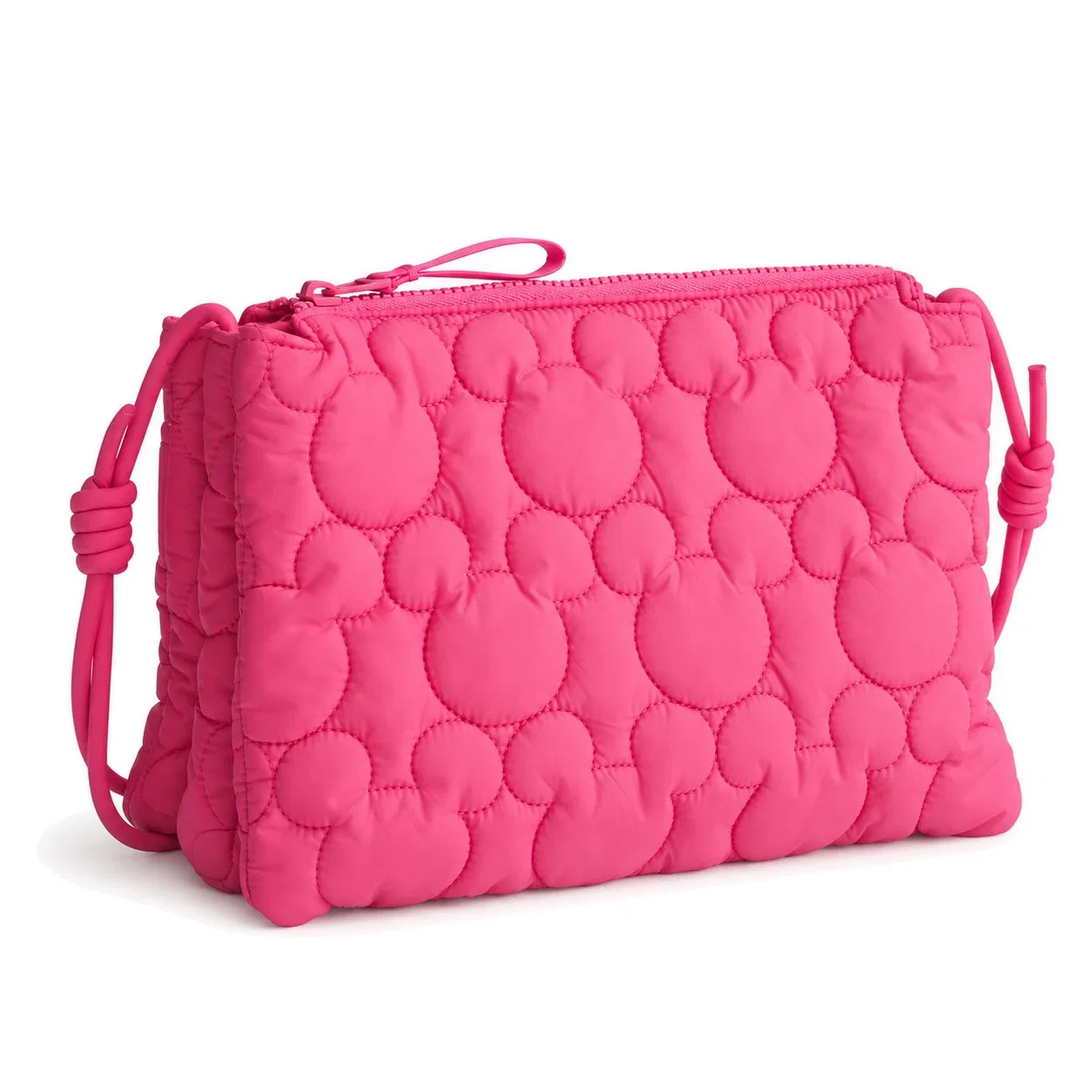 Custom Recycled Nylon Quilted Tote Bag with Removable Shoulder Strap