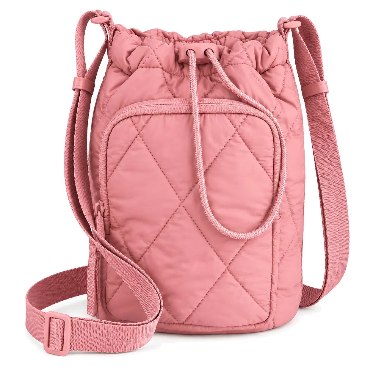 Custom Insulated Nylon Water Bottle Crossbody Bag with Adjustable Strap