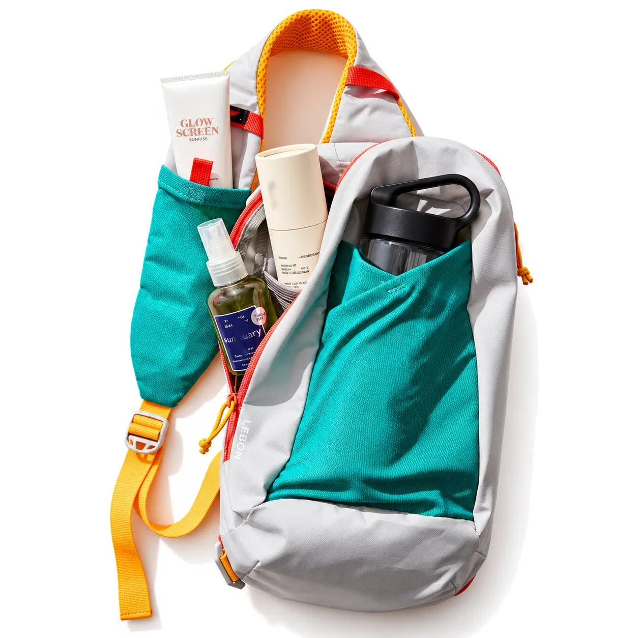 Custom Lightweight Nylon Sling Backpack with Adjustable Crossbody Strap