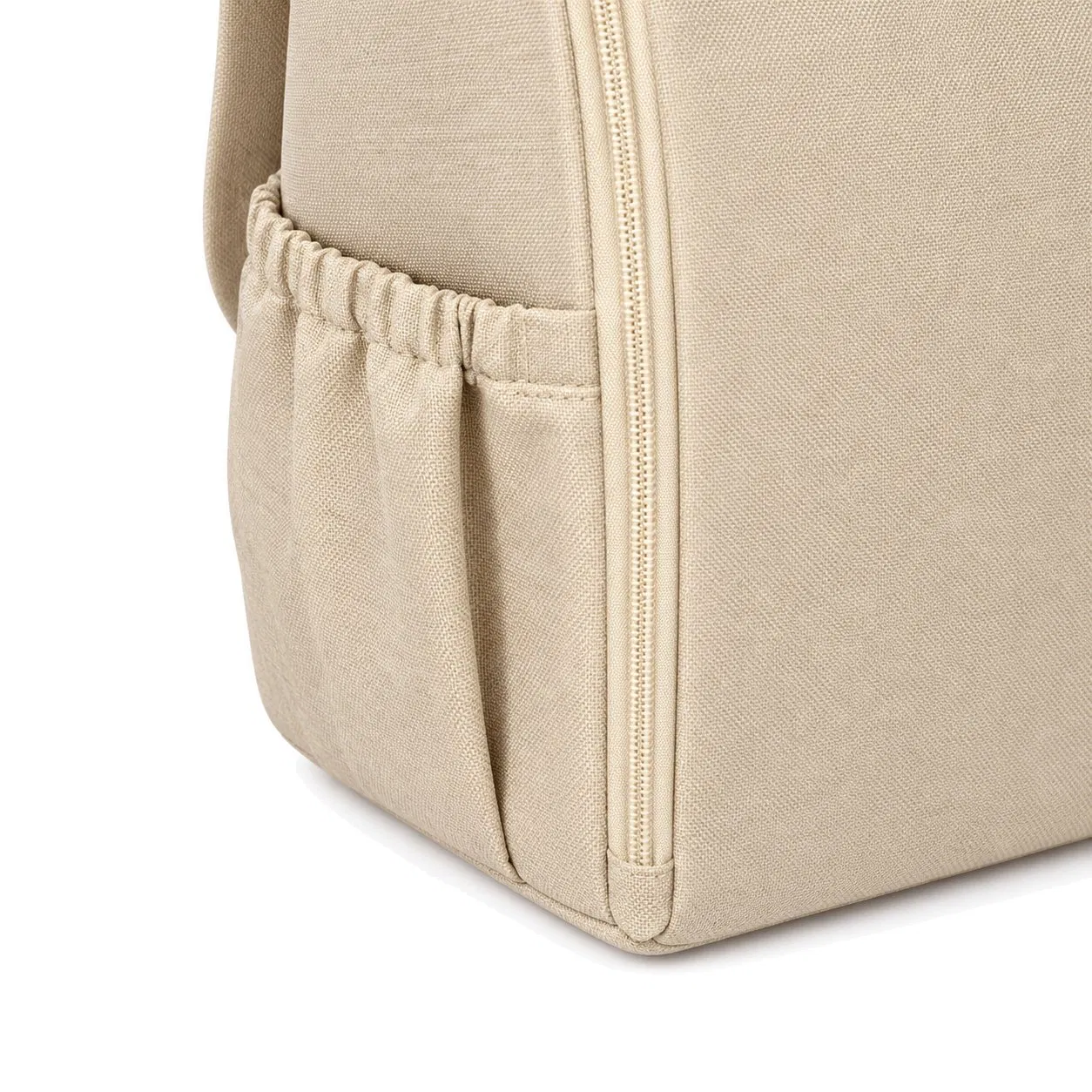 Custom PU Baby Diaper Backpack with Large Capacity and Zipper Closure
