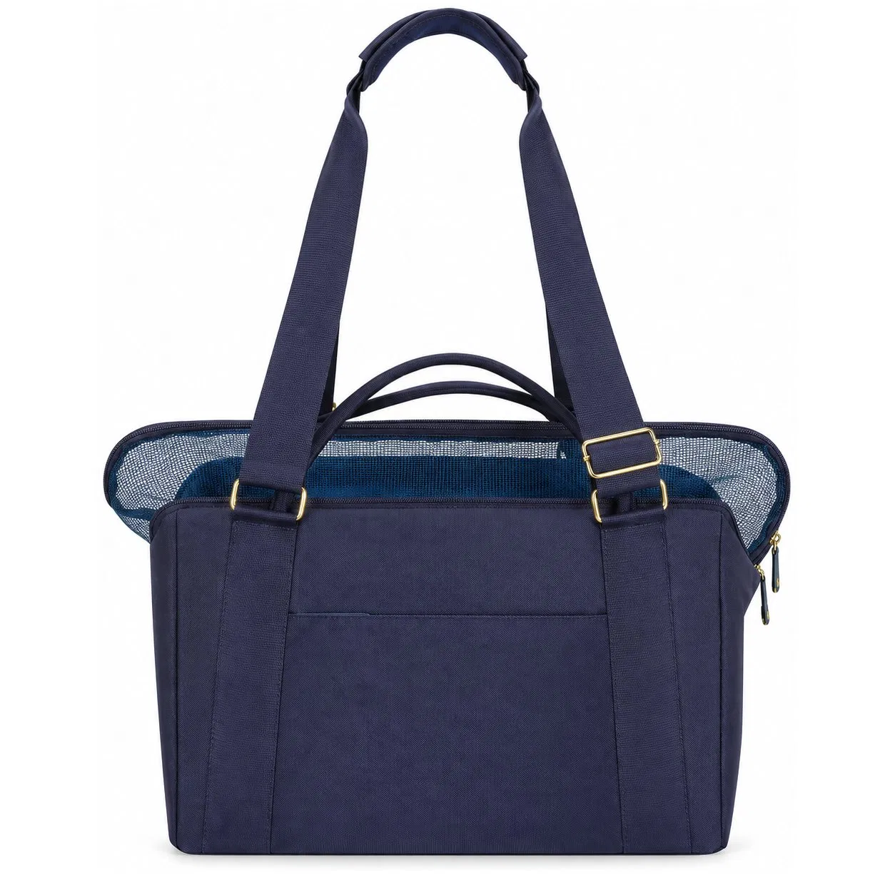 Custom Nylon Pet Carrier Tote Bag with Soft Cushion and Luggage Sleeve