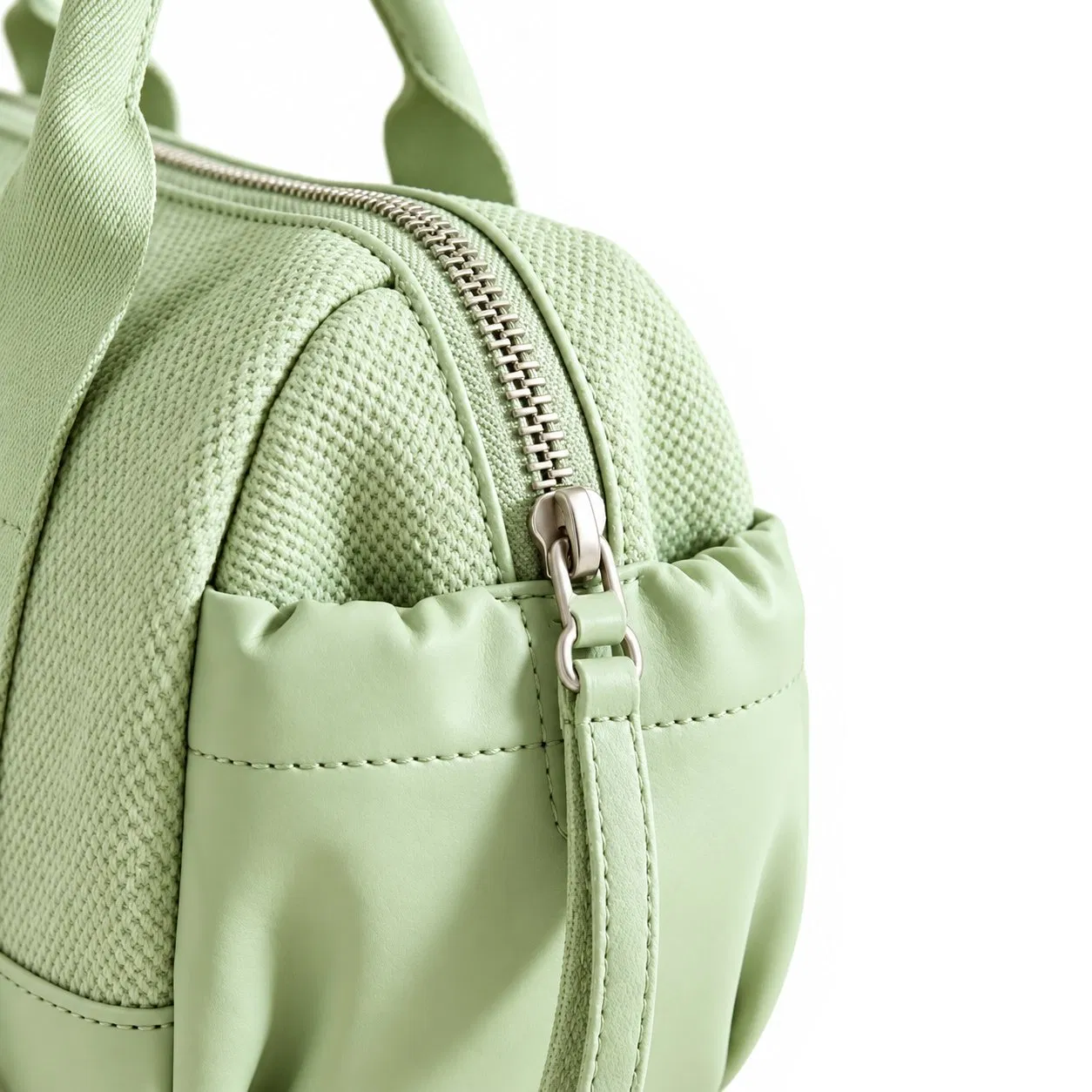 Custom Polyester Shoulder Handbag with Zipper and Adjustable Detachable Strap