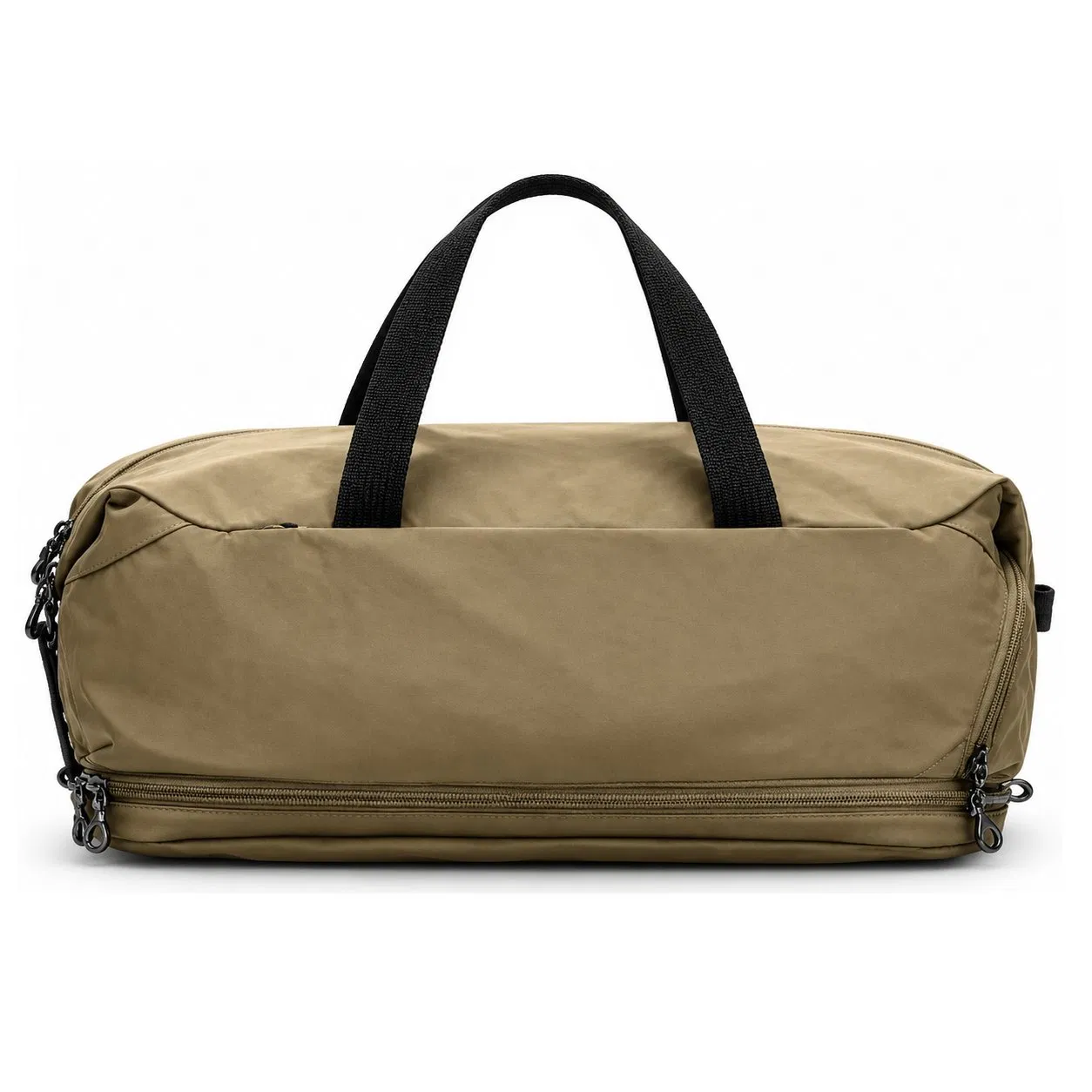 Custom Foldable Nylon Gym Duffle Bag with Zipper and Adjustable Shoulder Strap