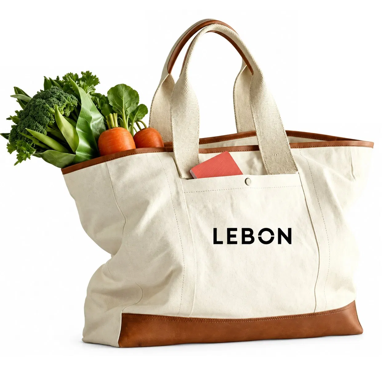 Custom Logo Canvas Tote Bag for Shopping and Promotional Use
