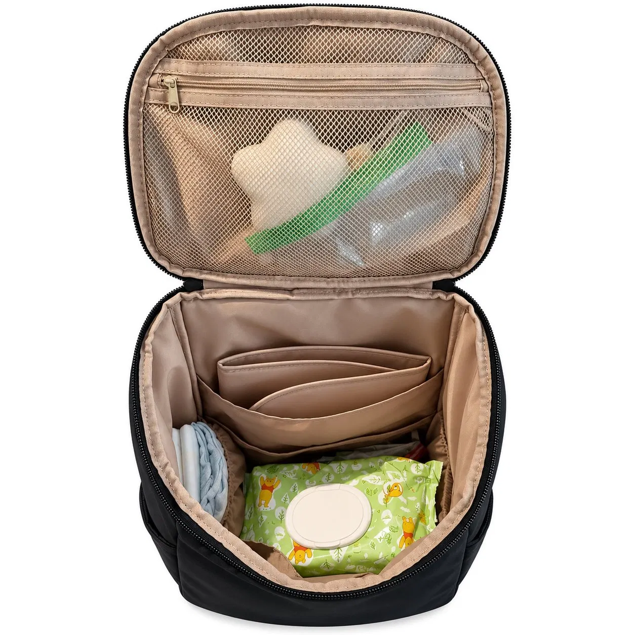 Custom Nylon Diaper Backpack for Baby Essentials and Parent Travel