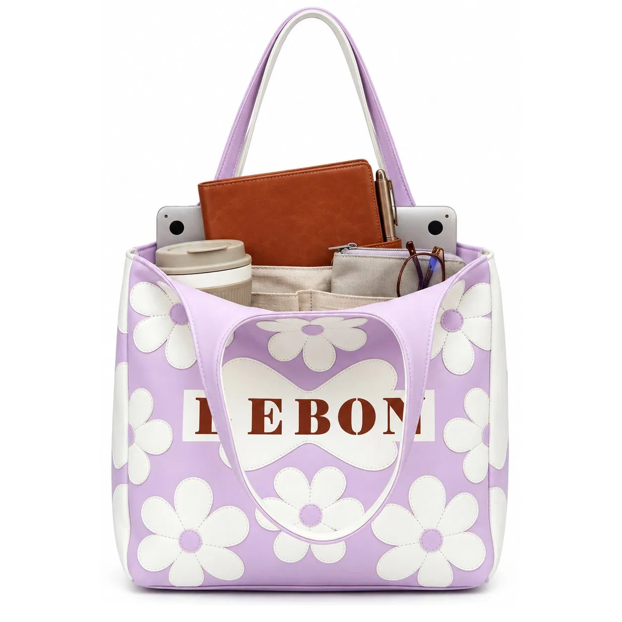 Custom Polyester Shoulder Tote Bag for Women Daily Shopping and Travel