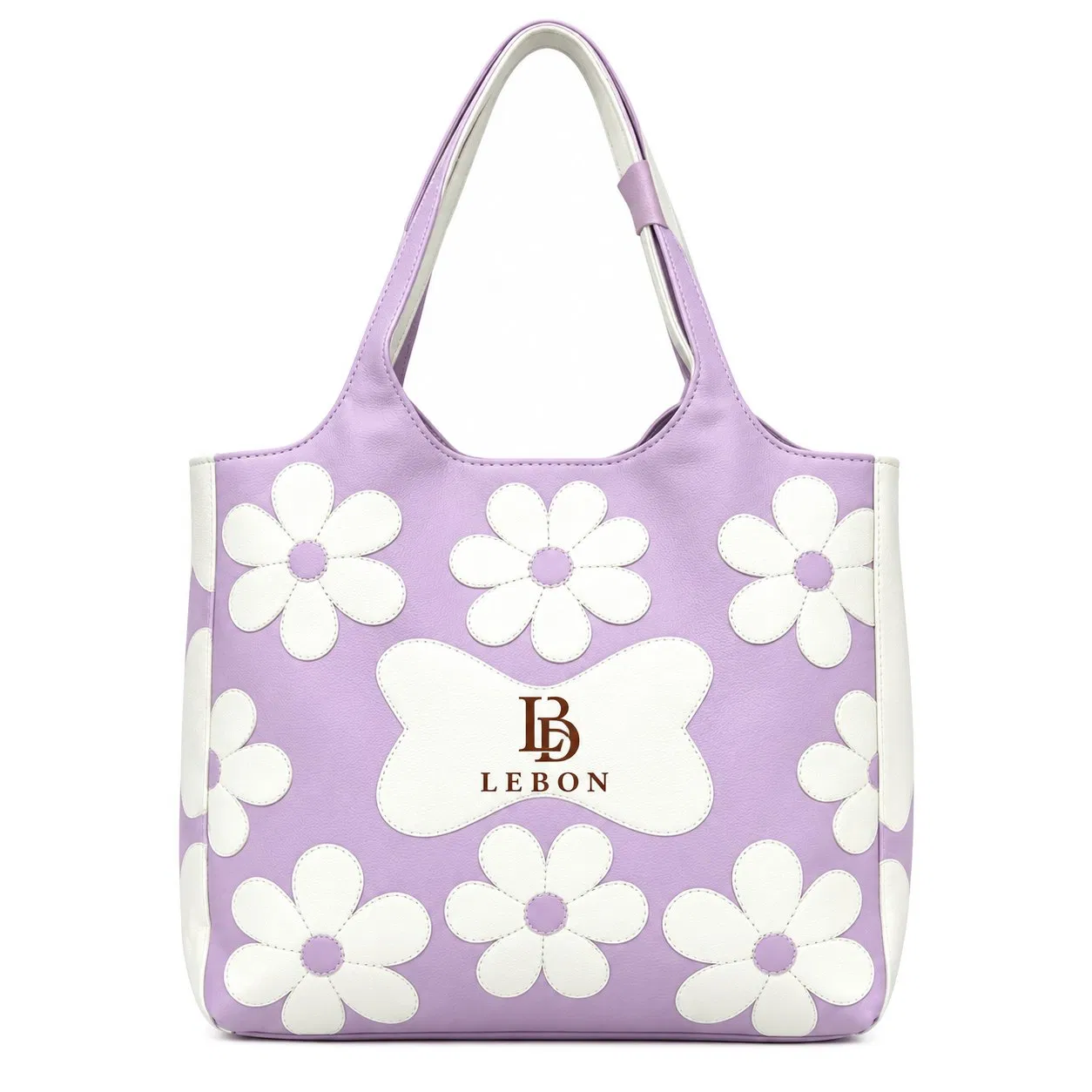 Custom Embroidered Polyester Shoulder Tote for Women Shopping and Travel
