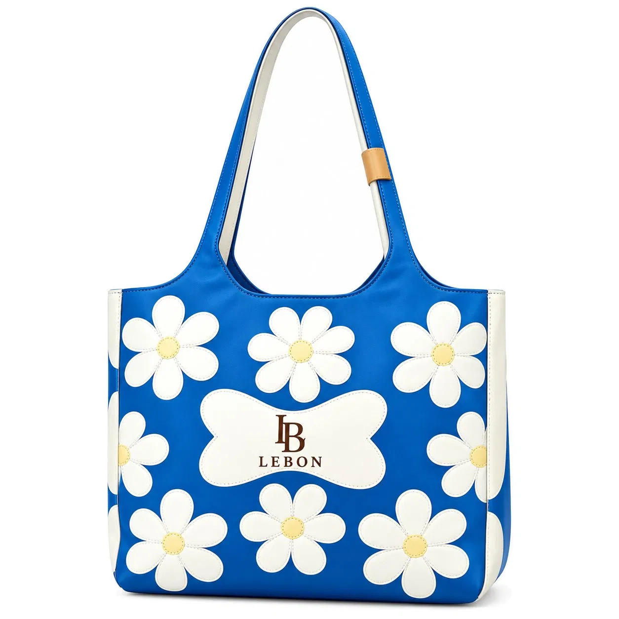 Custom Embroidered Polyester Shoulder Tote for Women Shopping and Travel