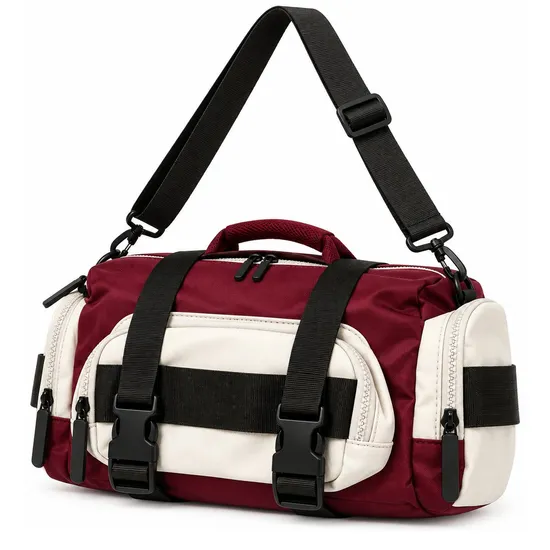 Nylon Trading Card Storage Crossbody Bag Adjustable Strap Travel Organizer Custom Logo