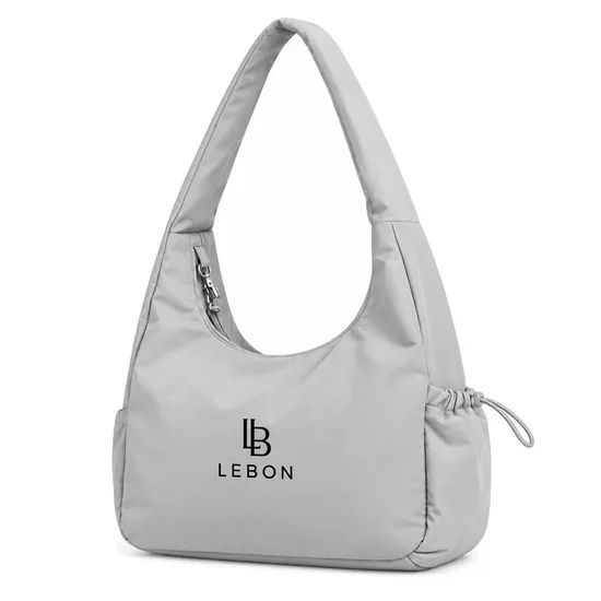 Women Polyester Crossbody Shoulder Bag Adjustable Strap Zipper Travel Handbag