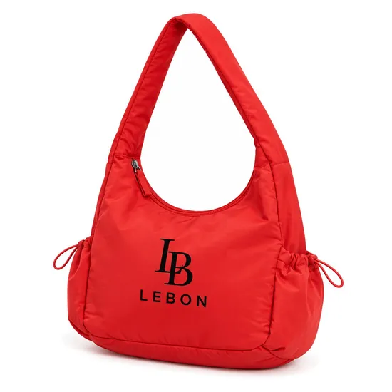 Women Polyester Crossbody Shoulder Bag Adjustable Strap Zipper Travel Handbag