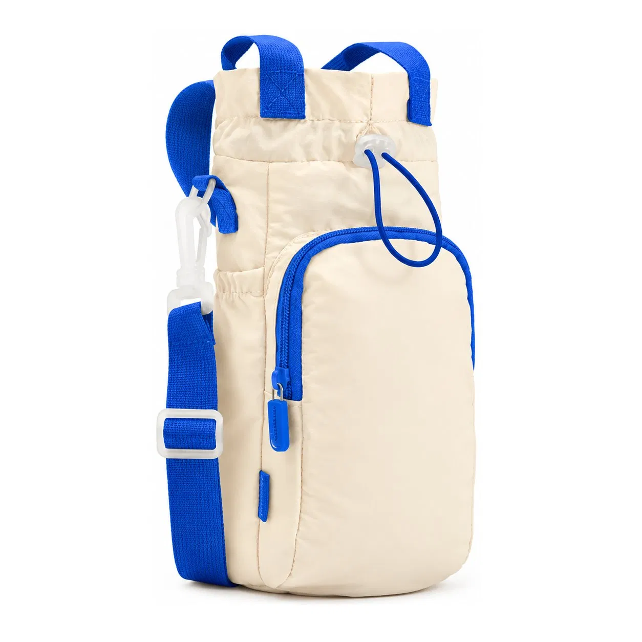 Custom Insulated Water Bottle Carrier Cooler Bag with Adjustable Shoulder Strap and Phone Pocket