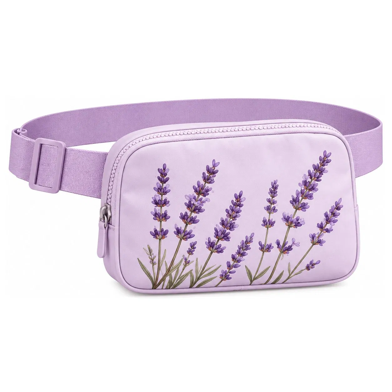 Custom Nylon Fanny Pack Zipper Waist Bag with Adjustable Belt for Outdoor Sports