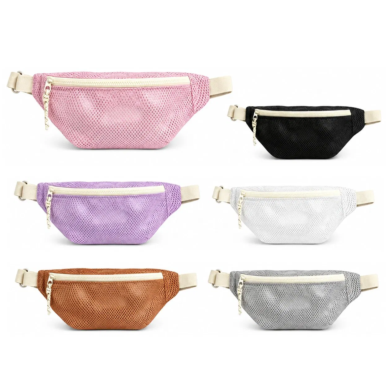 Custom Breathable Mesh Sling Chest Waist Bag for Outdoor Travel School and Daily Commute