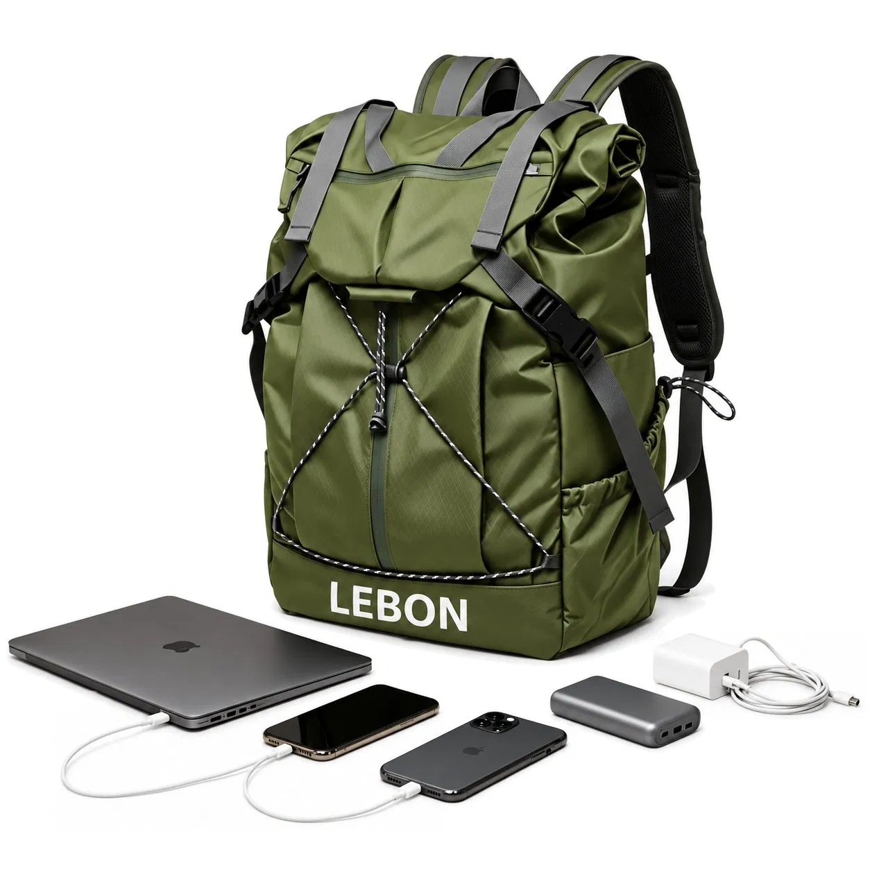 Custom Lightweight Oxford Laptop Backpack with Zipper for Business Travel School and Daily Use