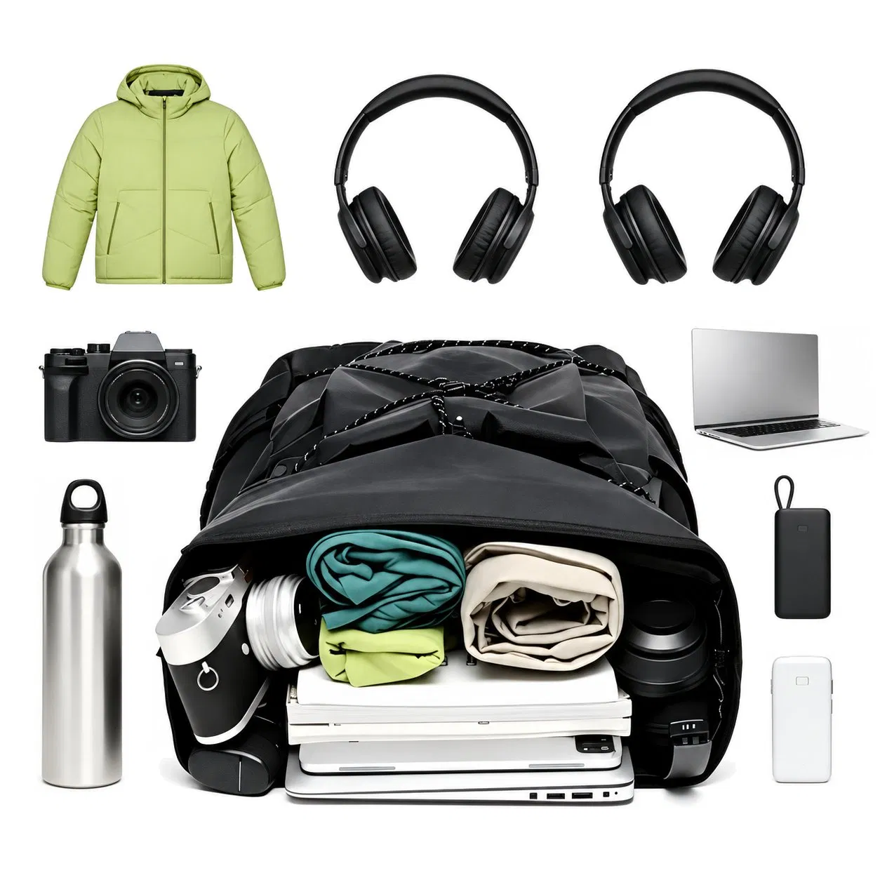 Custom Lightweight Oxford Laptop Backpack with Zipper for Business Travel School and Daily Use