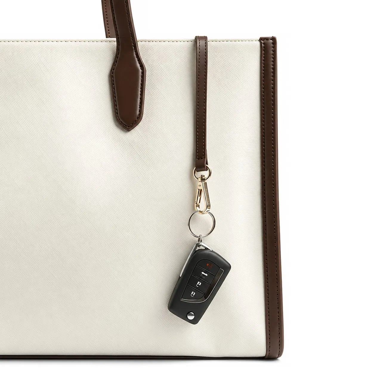 Custom Canvas Tote Bag with Zipper and Pockets for Shopping Travel and Work