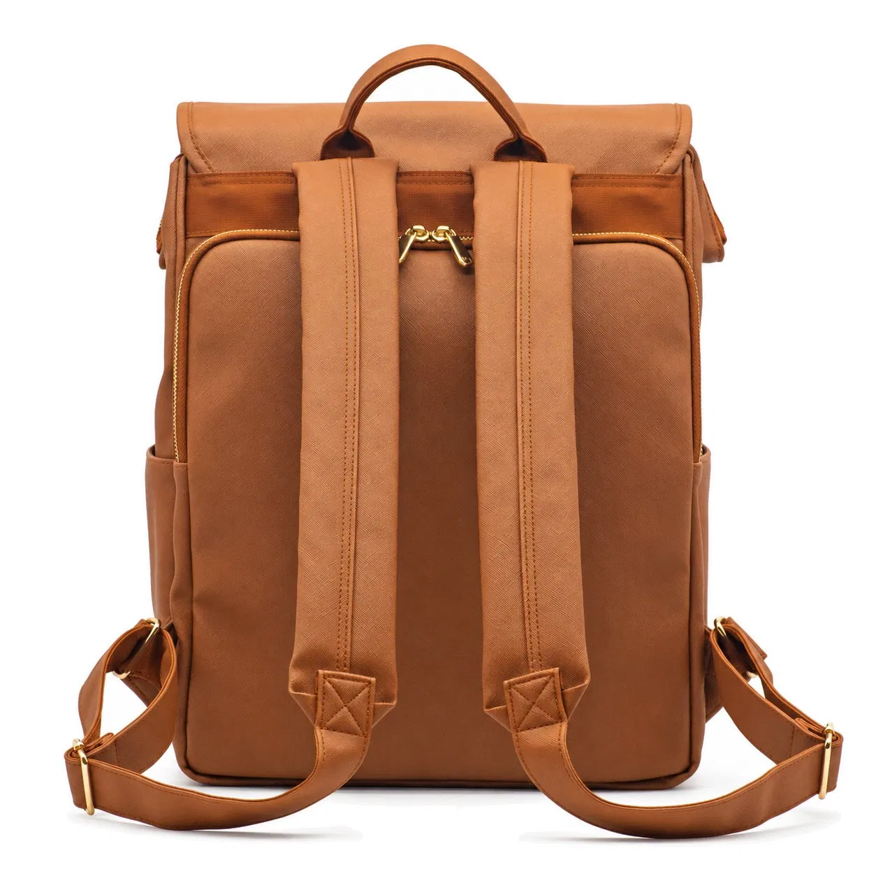 Custom Nylon Convertible Diaper Backpack Tote Bag with Pockets and Stroller Straps