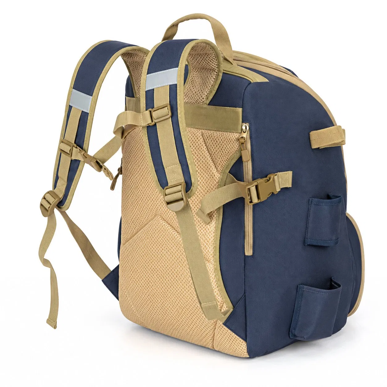 900d Polyester Fishing Backpack with Large Capacity Gear Storage