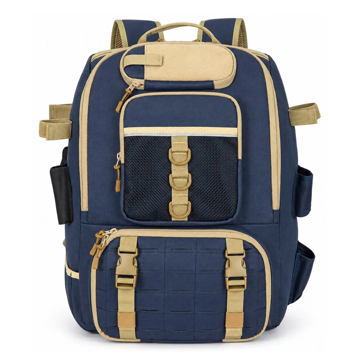 900d Polyester Fishing Backpack with Large Capacity Gear Storage