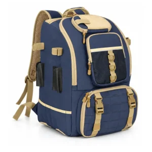 Polyester Fishing Tackle Backpack with Adjustable Straps for Outdoor Trips
