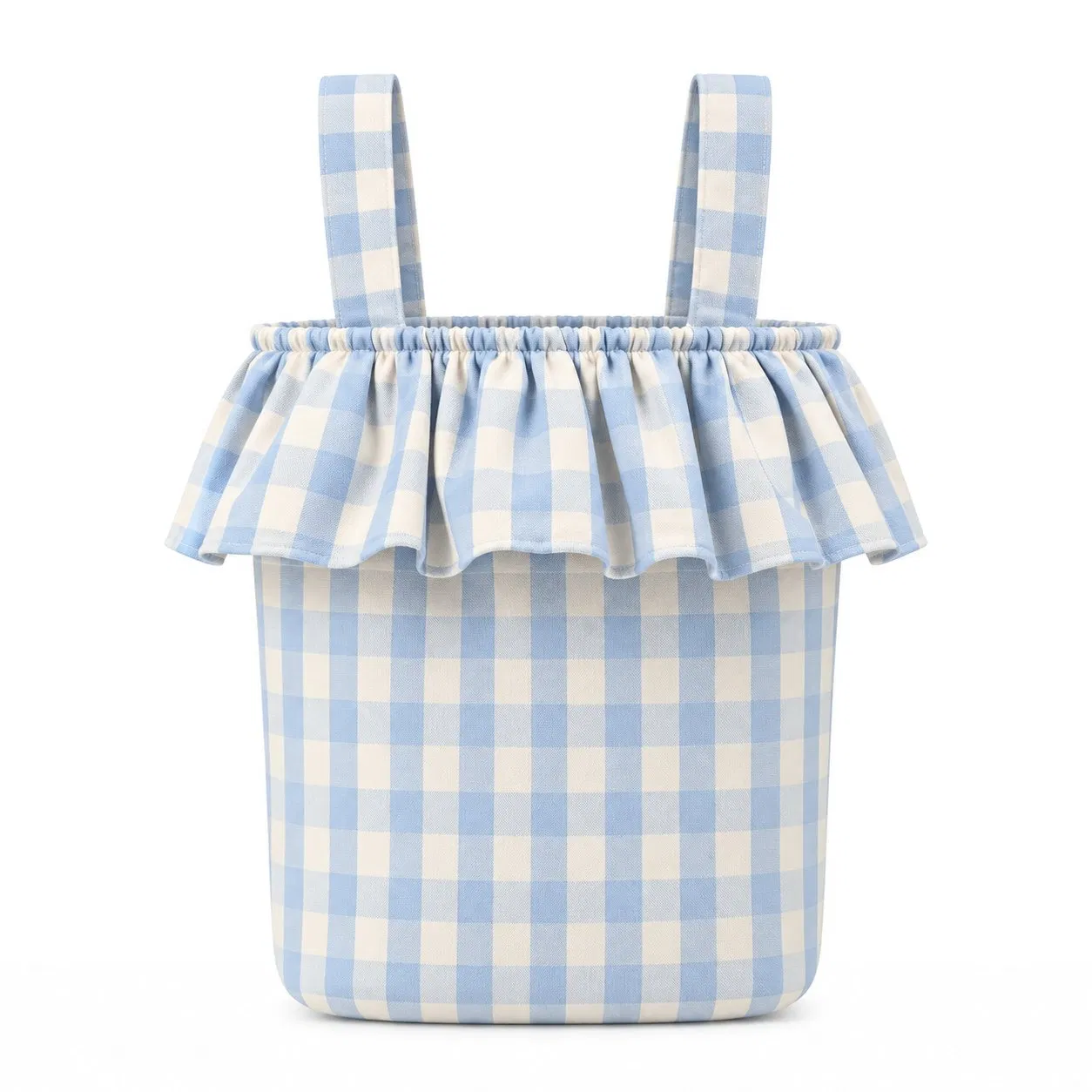 Ruffle Polyester Stroller Organizer Diaper Tote Bag with Removable Handles