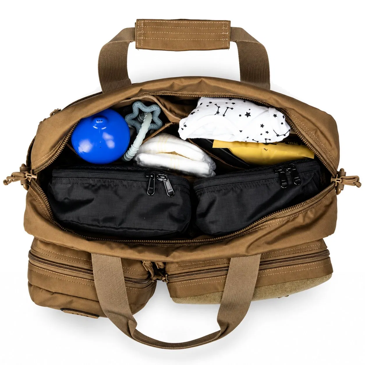 24L Multi Pocket Diaper Bag with Removable Changing Mat and Wipes Pocket