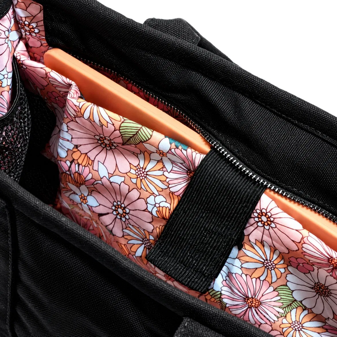 Canvas Zipper Tote Bag with Laptop Pocket Yoga Mat Sleeve for Women Travel and Work