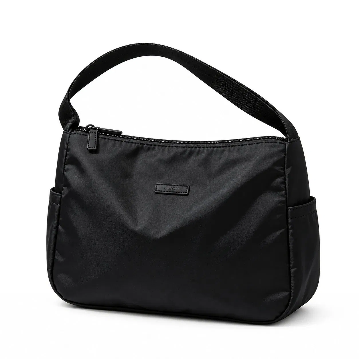 Lightweight Nylon Shoulder Hobo Bag with Multiple Pockets for Women Daily Commute