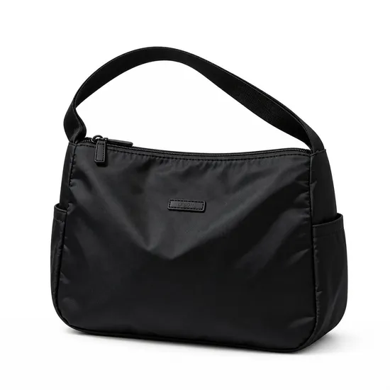 Lightweight Nylon Shoulder Hobo Bag with Multiple Pockets for Women Daily Commute