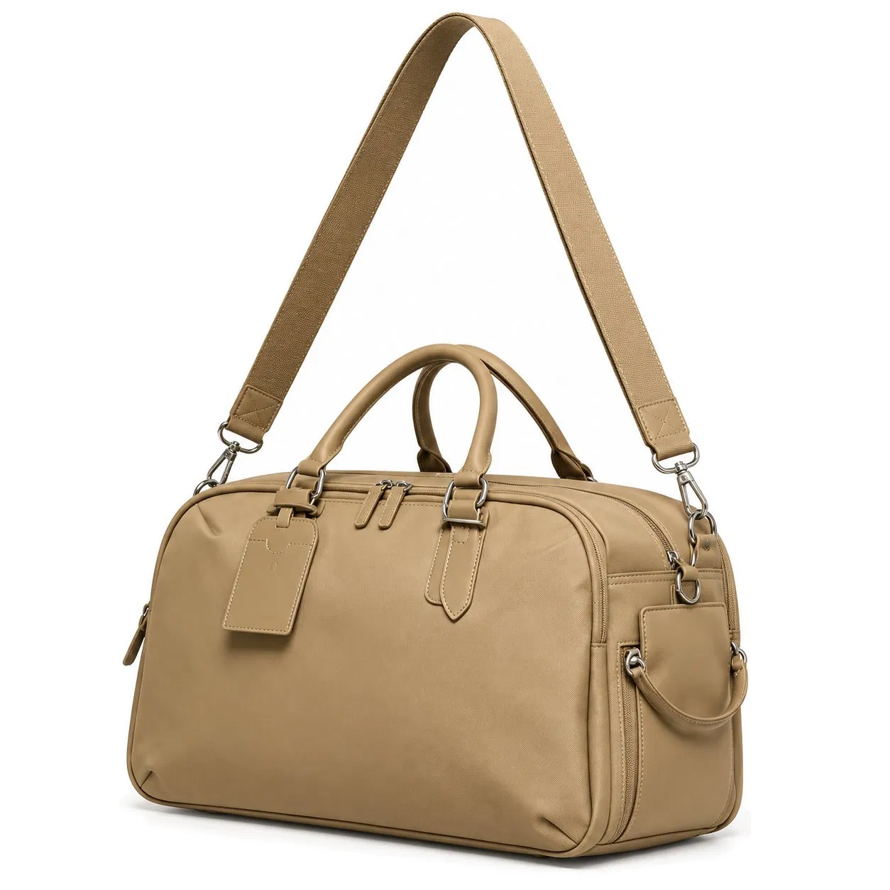 Custom Nylon Travel Duffel Bag with Shoe Compartment and Luggage Sleeve